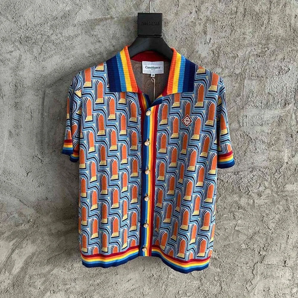 Casablanca Larche De Nuit Knit Polo Shirt